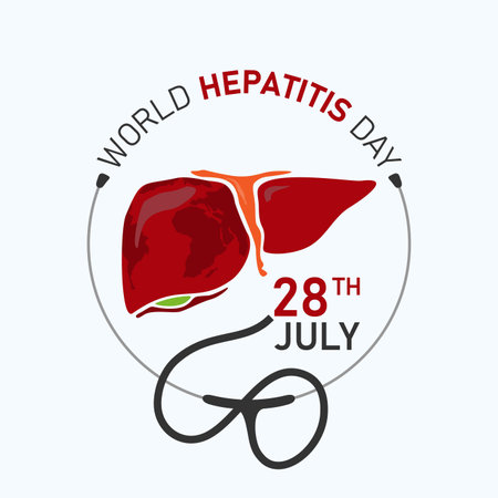 World Hepatitis Day creative design for social media. Vector illustrationのイラスト素材