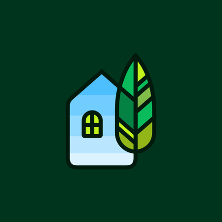 Abstract Tree House logo template design. Vector illustrationのイラスト素材
