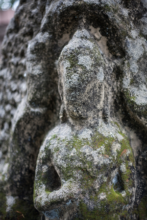 Asian lady stone sculpturesの写真素材