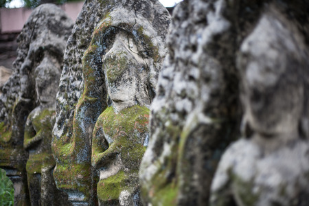 Asian lady stone sculpturesの写真素材