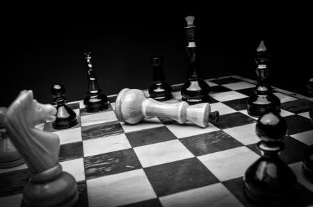 Chess board black   white の写真素材