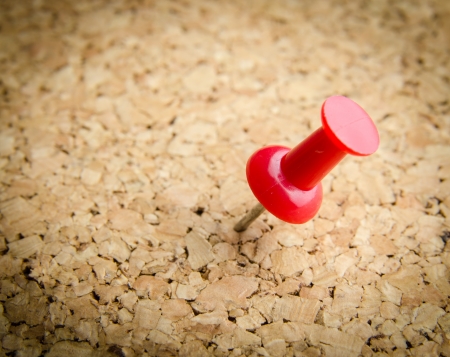  close up of a pushpin on white background with clipping path の写真素材