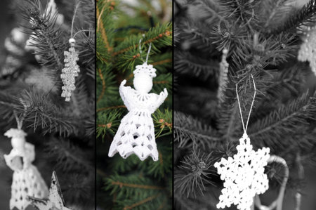 Christmas background - Christmas treeの写真素材