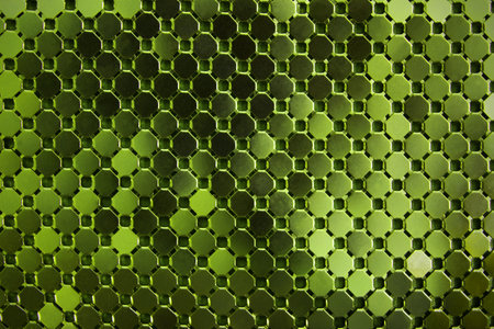 Green tile backgroundの写真素材