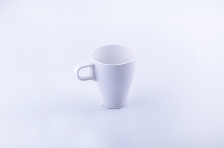 Empty ceramic gup on with backgroundの写真素材