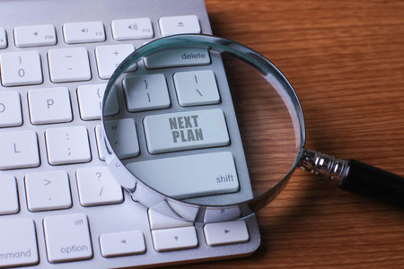 Computer keyboard with NEXT PLAN button