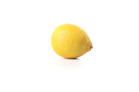 Fresh lemon fruit isolated on white backgroundの写真素材
