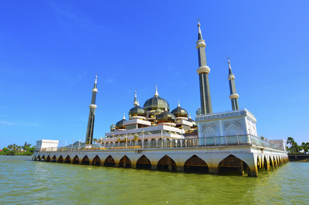 Masjid (Mosque) Kristal in Kuala Terengganu, Malaysia.の写真素材