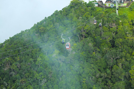 Cable car on Langkawi Island, Malaysiaのeditorial素材