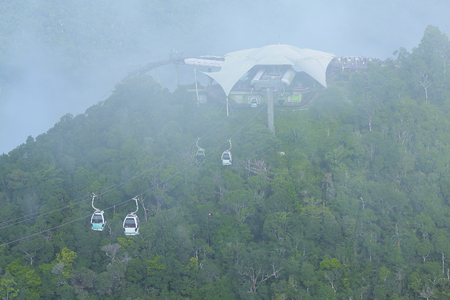 Cable car on Langkawi Island, Malaysiaのeditorial素材
