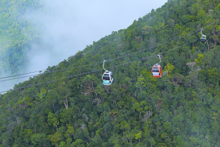 Cable car on Langkawi Island, Malaysiaのeditorial素材