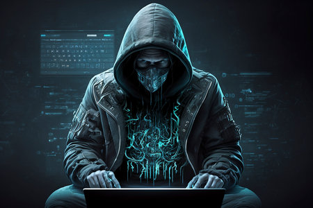 Digital technology, internet network connection, big data, digital marketing IoT internet of things. Man using modern computer surfing internet futuristic innovative technology backgroundの素材