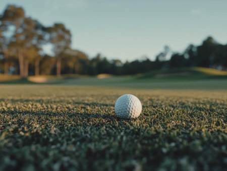 golf ball on the golf course,website header  - aiの素材
