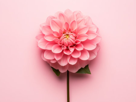A beautiful pink flower stands out against a soft pastel background.  - aiの素材