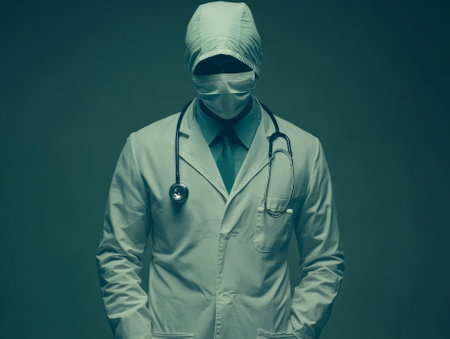 Doctor Man With Stethoscope In Hospital,  - aiの素材