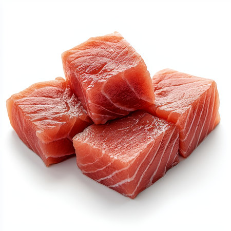 fresh tuna meat isolated on white background  - aiの写真素材