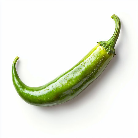 green pepper isolated on white background - aiの写真素材