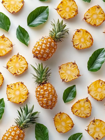 pineapple isolated on white background - aiの写真素材