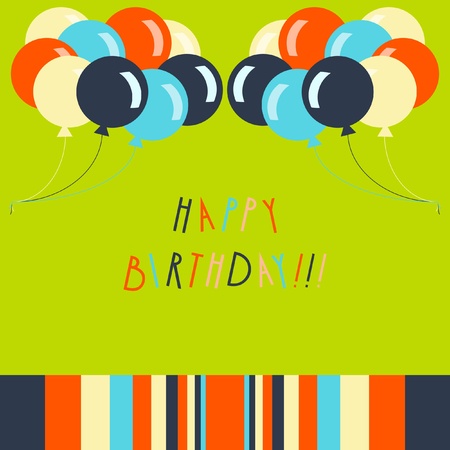 birthday card のイラスト素材