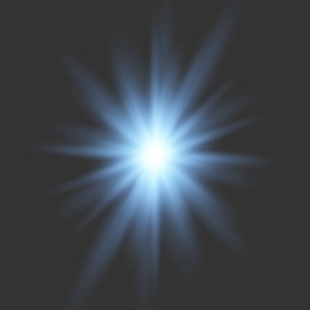 Blue glowing light burst explosion with transparent. Bright Star. Transparent shining sun, bright flash.のイラスト素材