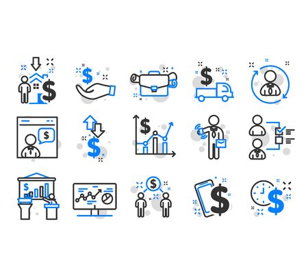 Corporate development , Thin Line and Pixel Perfect Icons.のイラスト素材