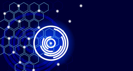 Abstract background. Light effect. Technology innovation, information-technology, digital-technology. For cover, poster, banner. Vector illustration EPS10のイラスト素材