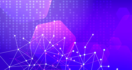 Abstract background. Light effect. Technology innovation, information-technology, digital-technology. For cover, poster, banner. Vector illustration EPS10のイラスト素材