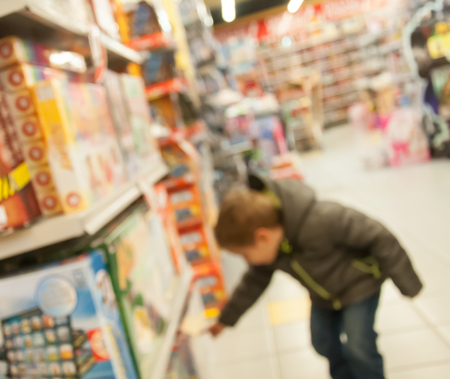 Blur background of people in shopping mallの写真素材