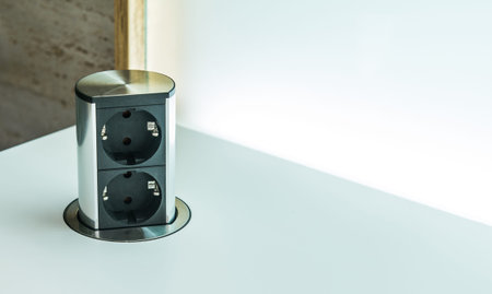 Pop up outlet socket