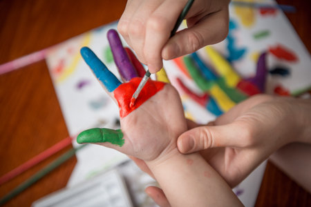 Education, school, art and painitng conceptの写真素材