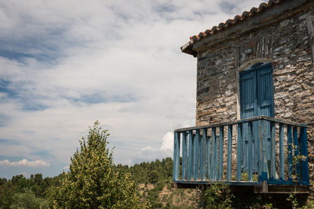 Traditional mediterranean stone houseの写真素材