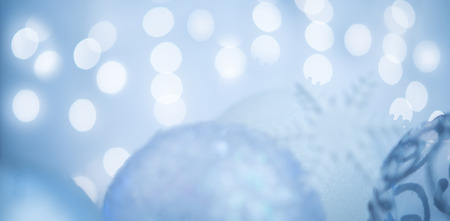 Christmas ornaments as holiday backgroundの写真素材