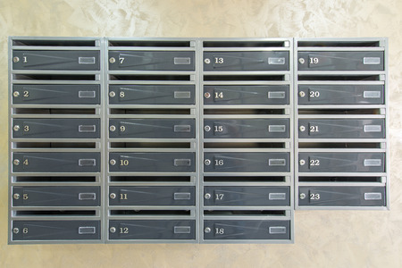 Locker post box or mail boxの写真素材