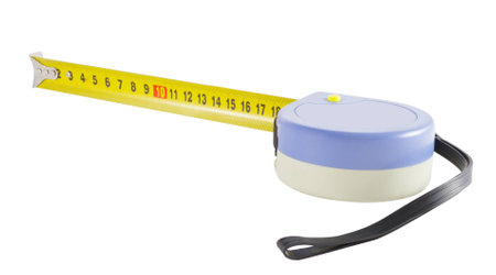 distance measurer on a white background, Isolatedの写真素材