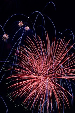 Fourth Of July Holiday Fireworks Celebration Displayの写真素材