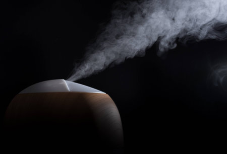 Humidifier in actionの写真素材