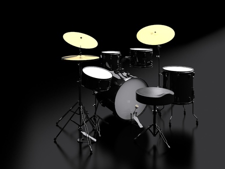 3d drum kitの写真素材