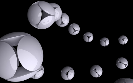 3d abstractions on a black backgroundの写真素材
