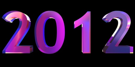 2012 year 3dの写真素材
