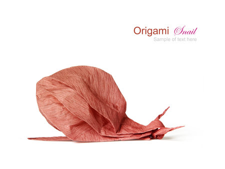 Origami brown smailの写真素材