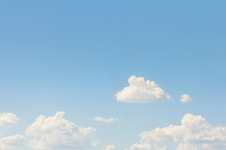 Cloudy blue summer sky freedom background