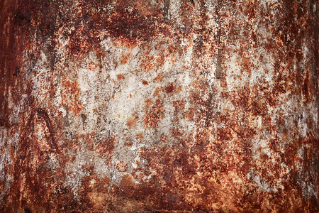 Old rusty red metal textured backgroundの写真素材