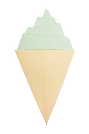 Ice cream in the coneの写真素材