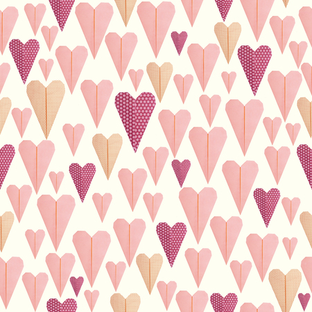 Narrow hearts patternの写真素材
