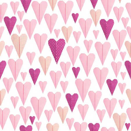 Narrow hearts patternの写真素材