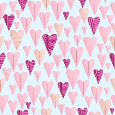 Narrow hearts patternの写真素材