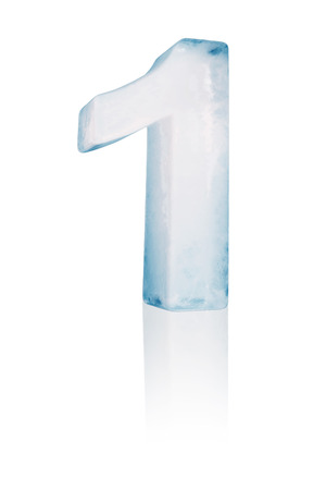 Ice number one illustrationの写真素材