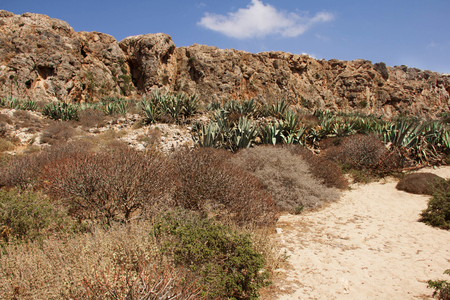 The island Gramvousa. Crete. Greece.の写真素材