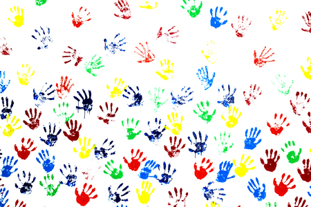 Hand painted printsの写真素材