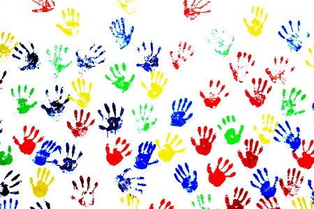 Hand painted printsの写真素材